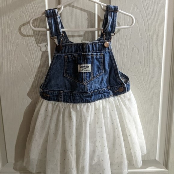 Oshkosh tule and Jean dress - Picture 1 of 2